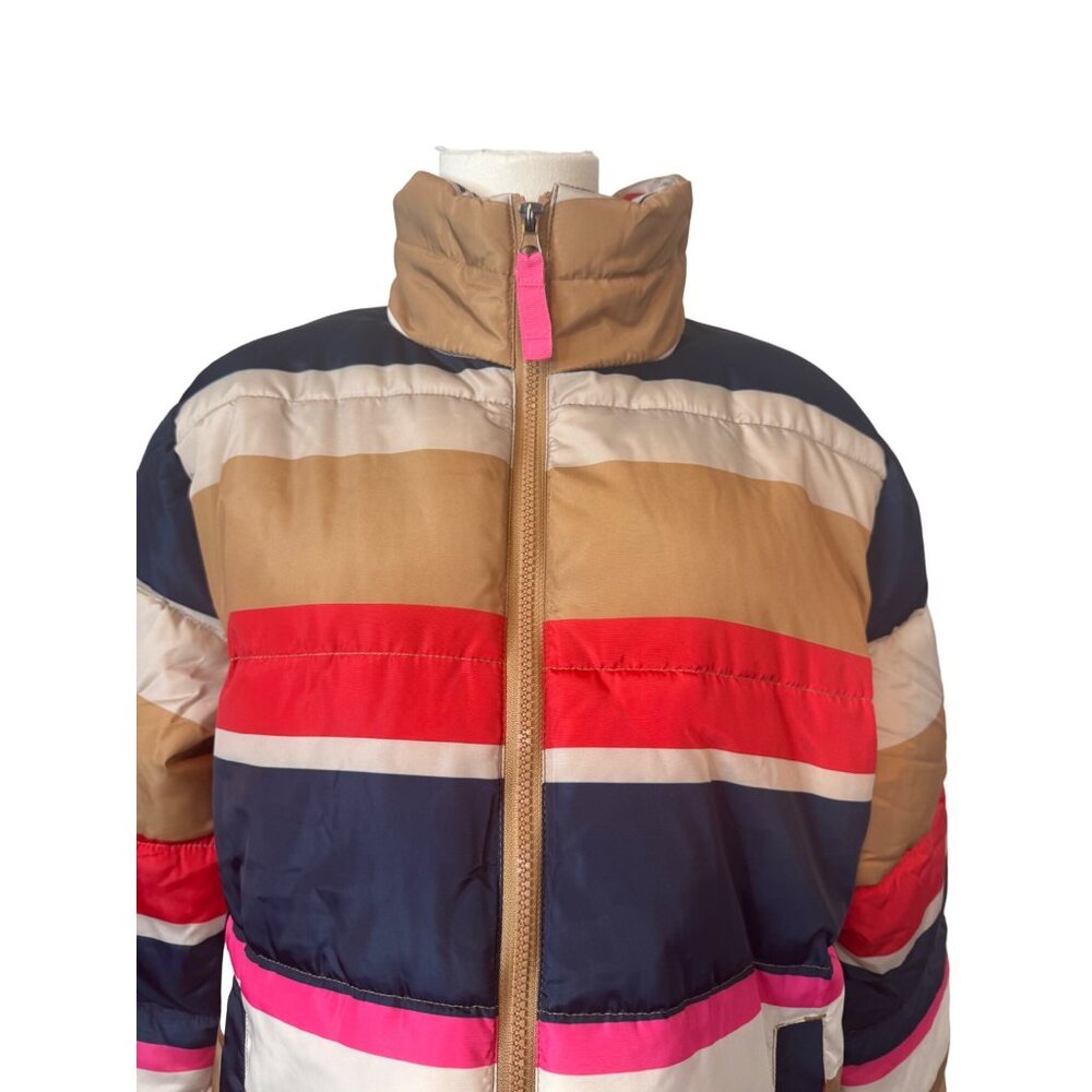 2/$30 NWT St. John's Bay Medium Striped Puffer Jacket Multicolor - Picture 4 of 15